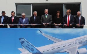 Autoridades mexicanas y representantes de Airbus fueron los encargados de inaugurar el nuevo centro formativo.