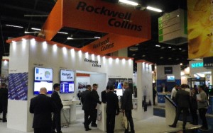 Satad de Rockwell Collins en una reciente edición de la "Passenger Terminal Expo".